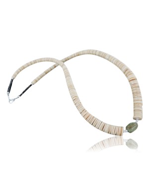 Certified Authentic Navajo .925 Sterling Silver Graduated Spiny and Turquoise Native American Necklace 15213-23