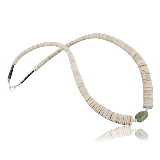 Certified Authentic Navajo .925 Sterling Silver Graduated Spiny and Turquoise Native American Necklace 15213-23 Certified Authentic Navajo .925 Sterling Silver Graduated Spiny and Turquoise Native American Necklace 15213-23