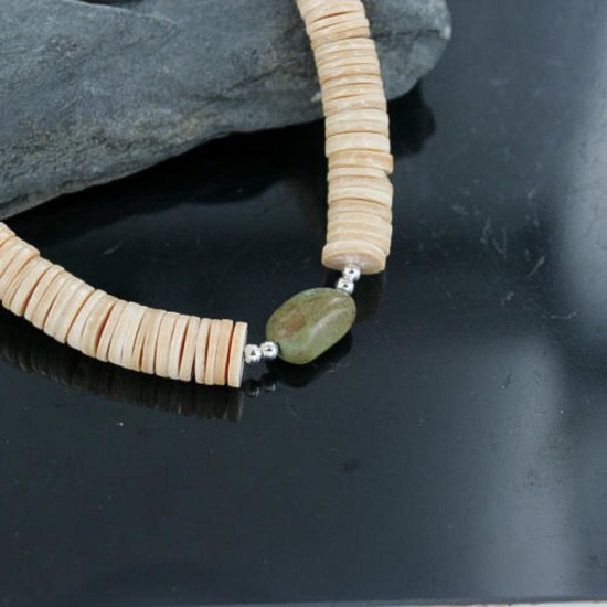 Certified Authentic Navajo .925 Sterling Silver Graduated Spiny and Turquoise Native American Necklace 15213-23 Certified Authentic Navajo .925 Sterling Silver Graduated Spiny and Turquoise Native American Necklace 15213-23