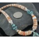 Certified Authentic Navajo .925 Sterling Silver Graduated Spiny and Turquoise Native American Necklace 371313969646