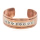 Certified Authentic Navajo .925 Sterling Silver Handmade Arrow head Native American Pure Copper Bracelet 92005-14