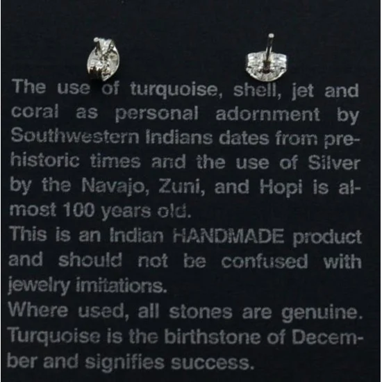 Certified Authentic Navajo .925 Sterling Silver Hematite Stud Native American Earrings 371131181916 Certified Authentic Navajo .925 Sterling Silver Hematite Stud Native American Earrings 371131181916