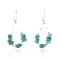 Certified Authentic Navajo .925 Sterling Silver Hooks and Turquoise Native American Earrings 371040194723