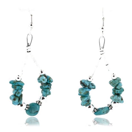 Certified Authentic Navajo .925 Sterling Silver Hooks and Turquoise Native American Earrings 371041109620 Certified Authentic Navajo .925 Sterling Silver Hooks and Turquoise Native American Earrings 371041109620