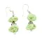 Certified Authentic Navajo .925 Sterling Silver Hooks Gaspeite Native American Earrings 18072-53
