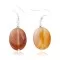 Certified Authentic Navajo .925 Sterling Silver Hooks Natural Carnelian Dangle Native American Earrings 18121-5