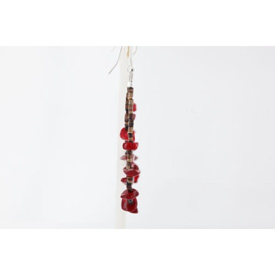 Certified Authentic Navajo .925 Sterling Silver Hooks Natural Coral Heishi Native American Earrings 390753975737 Certified Authentic Navajo .925 Sterling Silver Hooks Natural Coral Heishi Native American Earrings 390753975737
