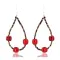Certified Authentic Navajo .925 Sterling Silver Hooks Natural Coral Traditional Hieshi Native American Earrings 390762299853