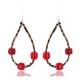 Certified Authentic Navajo .925 Sterling Silver Hooks Natural Coral Traditional Hieshi Native American Earrings 390762299853
