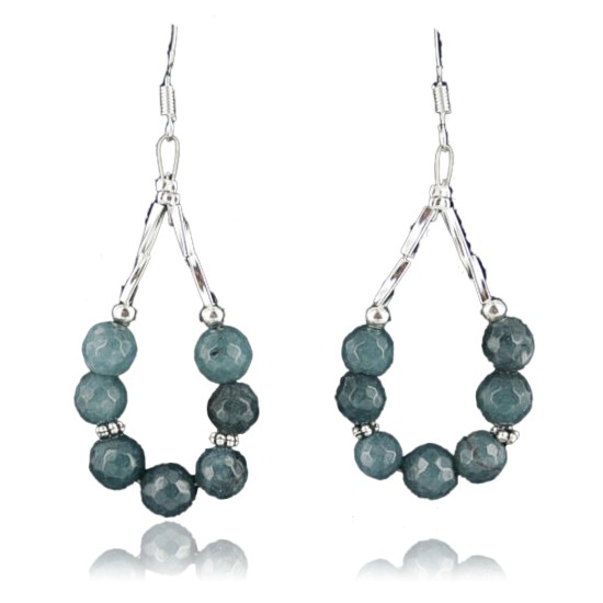 Certified Authentic Navajo .925 Sterling Silver Hooks Natural Dark Blue Quartz Native American Earrings 370964454294 Certified Authentic Navajo .925 Sterling Silver Hooks Natural Dark Blue Quartz Native American Earrings 370964454294
