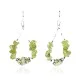 Certified Authentic Navajo .925 Sterling Silver Hooks Natural Green Quartz and Gaspeite Native American Earrings 390816881516