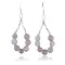 Certified Authentic Navajo .925 Sterling Silver Hooks Natural Pink Quartz Earring Native American Earrings 370964332696