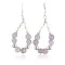 Certified Authentic Navajo .925 Sterling Silver Hooks Natural Pink Quartz Earring Native American Earrings 390725173781