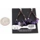 Certified Authentic Navajo .925 Sterling Silver Hooks Natural PURE AMETHYST HEISHI HOOP Native American Earrings 371014474463