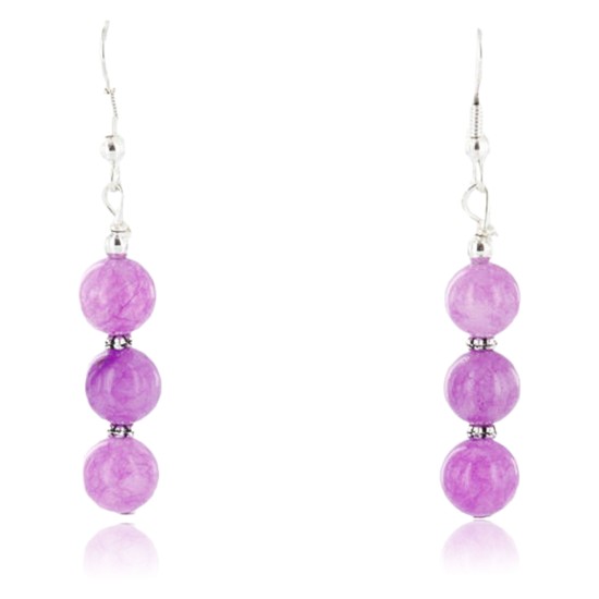 Certified Authentic Navajo .925 Sterling Silver Hooks Natural Purple Agate Native American Earrings 390758056775 Certified Authentic Navajo .925 Sterling Silver Hooks Natural Purple Agate Native American Earrings 390758056775