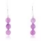 Certified Authentic Navajo .925 Sterling Silver Hooks Natural Purple Agate Native American Earrings 390758056775
