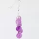 Certified Authentic Navajo .925 Sterling Silver Hooks Natural Purple Agate Native American Earrings 390758056775
