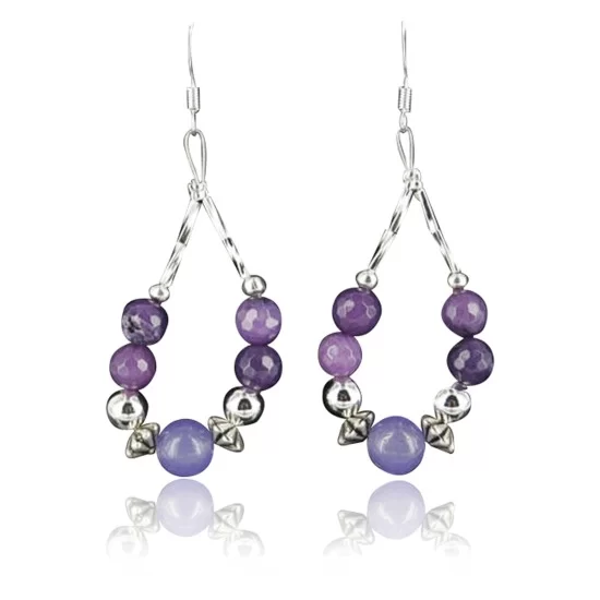 Certified Authentic Navajo .925 Sterling Silver Hooks Natural Sugilite Native American Earrings 370962554849 Certified Authentic Navajo .925 Sterling Silver Hooks Natural Sugilite Native American Earrings 370962554849