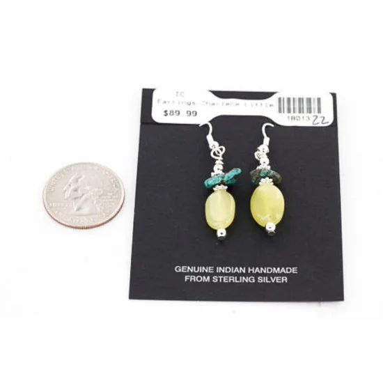 Certified Authentic Navajo .925 Sterling Silver Hooks Natural Turquoise AGATE Native American Earrings 371017390376 Certified Authentic Navajo .925 Sterling Silver Hooks Natural Turquoise AGATE Native American Earrings 371017390376