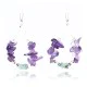 Certified Authentic Navajo .925 Sterling Silver Hooks Natural Turquoise AMETHYST Native American Earrings 371018643102