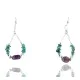 Certified Authentic Navajo .925 Sterling Silver Hooks Natural Turquoise Amethyst Native American Earrings 390828658048 Certified Authentic Navajo .925 Sterling Silver Hooks Natural Turquoise Amethyst Native American Earrings 390828658048