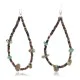Certified Authentic Navajo .925 Sterling Silver Hooks Natural Turquoise HEISHI LOOP Native American Earrings 371019567081