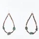 Certified Authentic Navajo .925 Sterling Silver Hooks Natural Turquoise Heishi Native American Earrings 370994312009