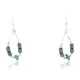 Certified Authentic Navajo .925 Sterling Silver Hooks Natural Turquoise Hematite Native American Earrings 371037382848 Certified Authentic Navajo .925 Sterling Silver Hooks Natural Turquoise Hematite Native American Earrings 371037382848