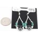 Certified Authentic Navajo .925 Sterling Silver Hooks Natural Turquoise Hematite Native American Earrings 371047884546 Certified Authentic Navajo .925 Sterling Silver Hooks Natural Turquoise Hematite Native American Earrings 371047884546
