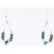 Certified Authentic Navajo .925 Sterling Silver Hooks Natural Turquoise Hematite Native American Earrings 390814169540 Certified Authentic Navajo .925 Sterling Silver Hooks Natural Turquoise Hematite Native American Earrings 390814169540