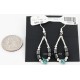 Certified Authentic Navajo .925 Sterling Silver Hooks Natural Turquoise Hematite Native American Earrings 390814169540 Certified Authentic Navajo .925 Sterling Silver Hooks Natural Turquoise Hematite Native American Earrings 390814169540