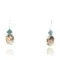 Certified Authentic Navajo .925 Sterling Silver Hooks Natural Turquoise Jasper Native American Earrings 371013463046
