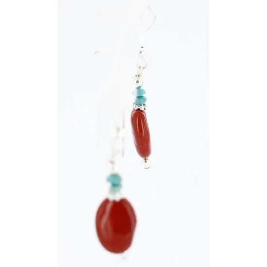 Certified Authentic Navajo .925 Sterling Silver Hooks Natural Turquoise Jasper Native American Earrings 371014404866 Certified Authentic Navajo .925 Sterling Silver Hooks Natural Turquoise Jasper Native American Earrings 371014404866