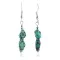 Certified Authentic Navajo .925 Sterling Silver Hooks Natural Turquoise Native American Dangle Earrings 18053