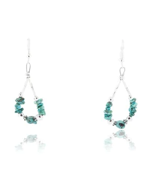 Certified Authentic Navajo .925 Sterling Silver Hooks Natural Turquoise Native American Earrings 371046337070 Certified Authentic Navajo .925 Sterling Silver Hooks Natural Turquoise Native American Earrings 371046337070
