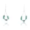 Certified Authentic Navajo .925 Sterling Silver Hooks Natural Turquoise Native American Earrings 371046337070