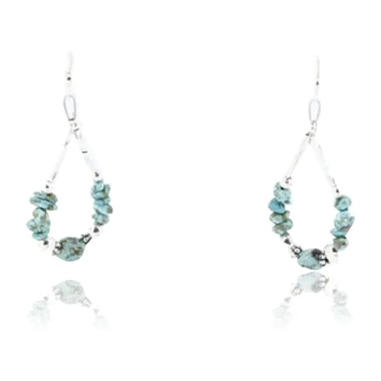 Certified Authentic Navajo .925 Sterling Silver Hooks Natural Turquoise Native American Earrings 371051294270 Certified Authentic Navajo .925 Sterling Silver Hooks Natural Turquoise Native American Earrings 371051294270