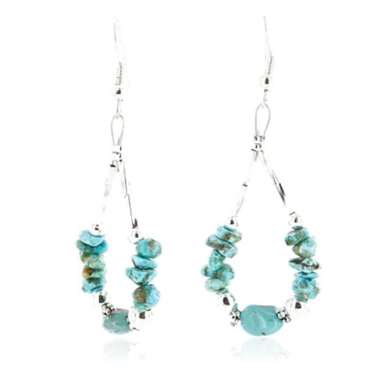 Certified Authentic Navajo .925 Sterling Silver Hooks Natural Turquoise Native American Earrings 371064132099 Certified Authentic Navajo .925 Sterling Silver Hooks Natural Turquoise Native American Earrings 371064132099