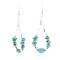Navajo .925 Sterling Silver Hooks Natural Turquoise Native American Earrings 371064132099