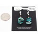 Certified Authentic Navajo .925 Sterling Silver Hooks Natural Turquoise Native American Earrings 390813099138