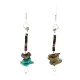 Certified Authentic Navajo .925 Sterling Silver Hooks Natural Turquoise Native American Earrings 390817652116