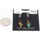 Certified Authentic Navajo .925 Sterling Silver Hooks Natural Turquoise Native American Earrings 390817652116