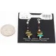 Certified Authentic Navajo .925 Sterling Silver Hooks Natural Turquoise Native American Earrings 390817652116