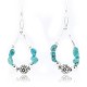 Certified Authentic Navajo .925 Sterling Silver Hooks Natural Turquoise Native American Earrings 390824699868