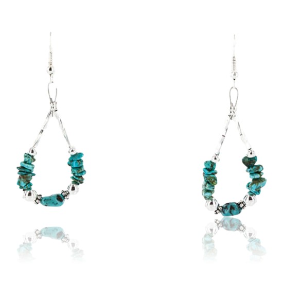 Certified Authentic Navajo .925 Sterling Silver Hooks Natural Turquoise Native American Earrings 390830067957 Certified Authentic Navajo .925 Sterling Silver Hooks Natural Turquoise Native American Earrings 390830067957
