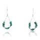 Certified Authentic Navajo .925 Sterling Silver Hooks Natural Turquoise Native American Earrings 390830067957