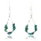 Certified Authentic Navajo .925 Sterling Silver Hooks Natural Turquoise Native American Earrings 390834622865