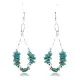 Certified Authentic Navajo .925 Sterling Silver Hooks Natural Turquoise Native American Earrings 390844281100 Certified Authentic Navajo .925 Sterling Silver Hooks Natural Turquoise Native American Earrings 390844281100