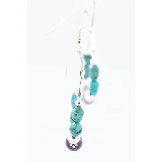 Certified Authentic Navajo .925 Sterling Silver Hooks Natural Turquoise Quartz Native American Earrings 371046511838 Certified Authentic Navajo .925 Sterling Silver Hooks Natural Turquoise Quartz Native American Earrings 371046511838