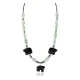 Certified Authentic Navajo .925 Sterling Silver Jade Turquoise Onyx Native American Necklace 390821037539